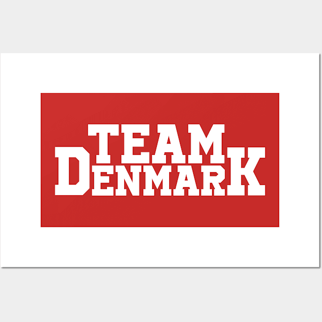 Team Denmark - Summer Olympics Wall Art by Issho Ni